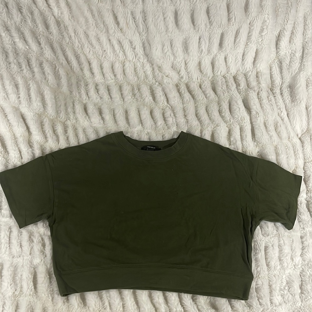 WOMEN’S CROP TOP Green MEDIUM